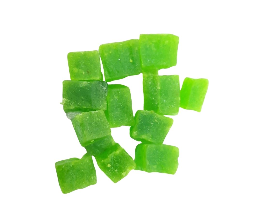 Candied Fruit Cubes (Kiwi)