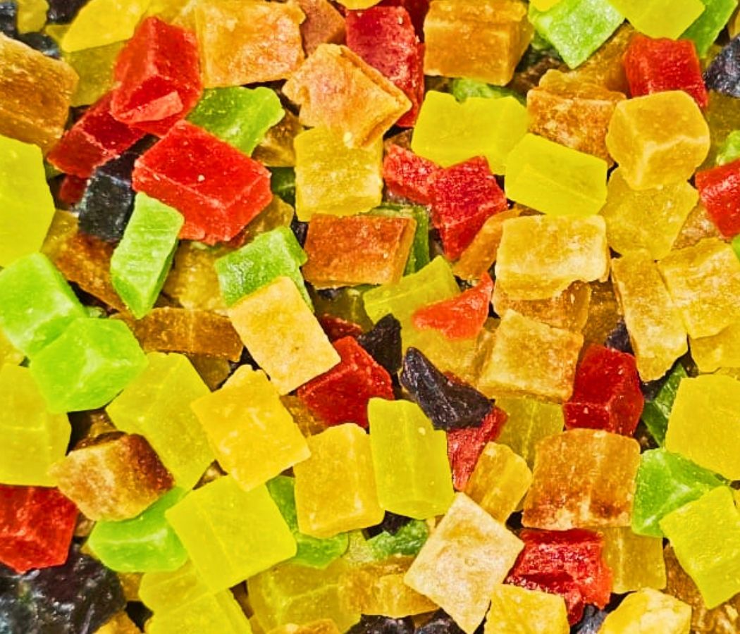 Candied Fruit Cubes (Mixed)